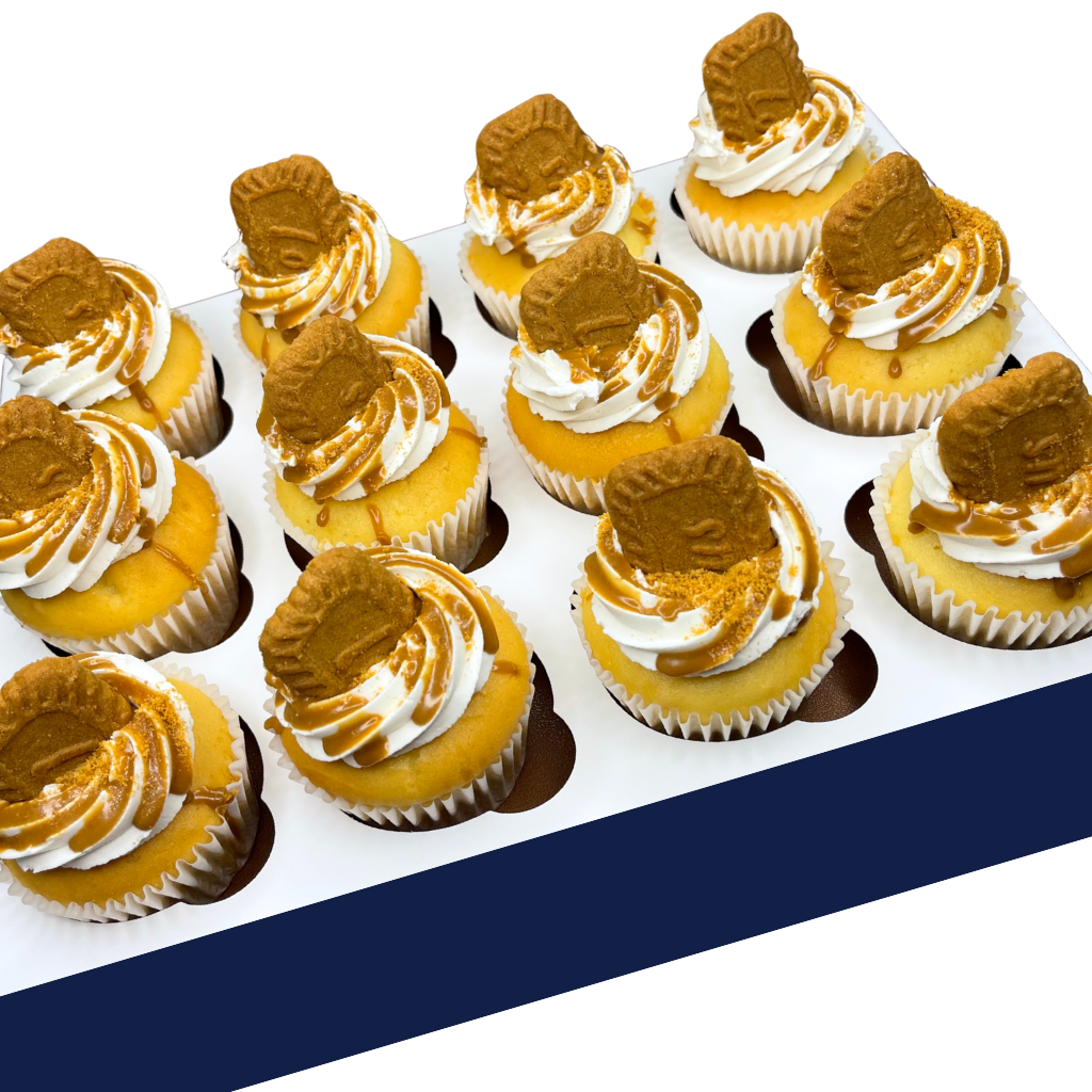 12x Lotus Biscoff Ooze Cupcakes