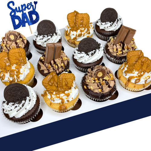Father's Day 12x Assorted Ooze Cupcakes | Send Dessert