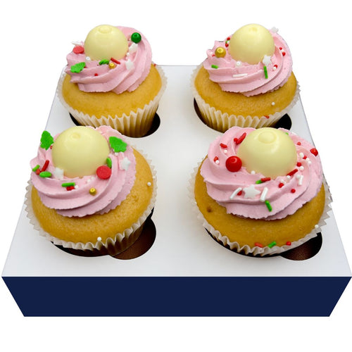 Christmas Strawberry Cupcakes 